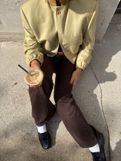 High collar bomber jacket